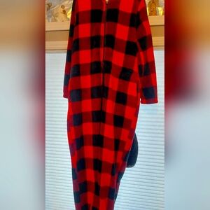 Buffalo Plaid Red and Black Onesie